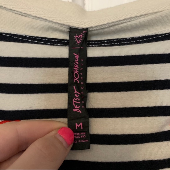 Betsy Johnson Lip Stripe Shirt - Picture 5 of 8